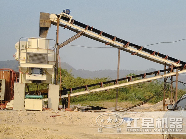 120tph建筑用砂制砂机生产现场