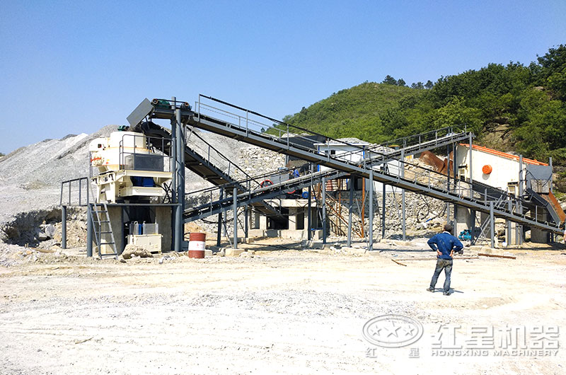 江苏客户时产100吨河卵石制砂生产线
